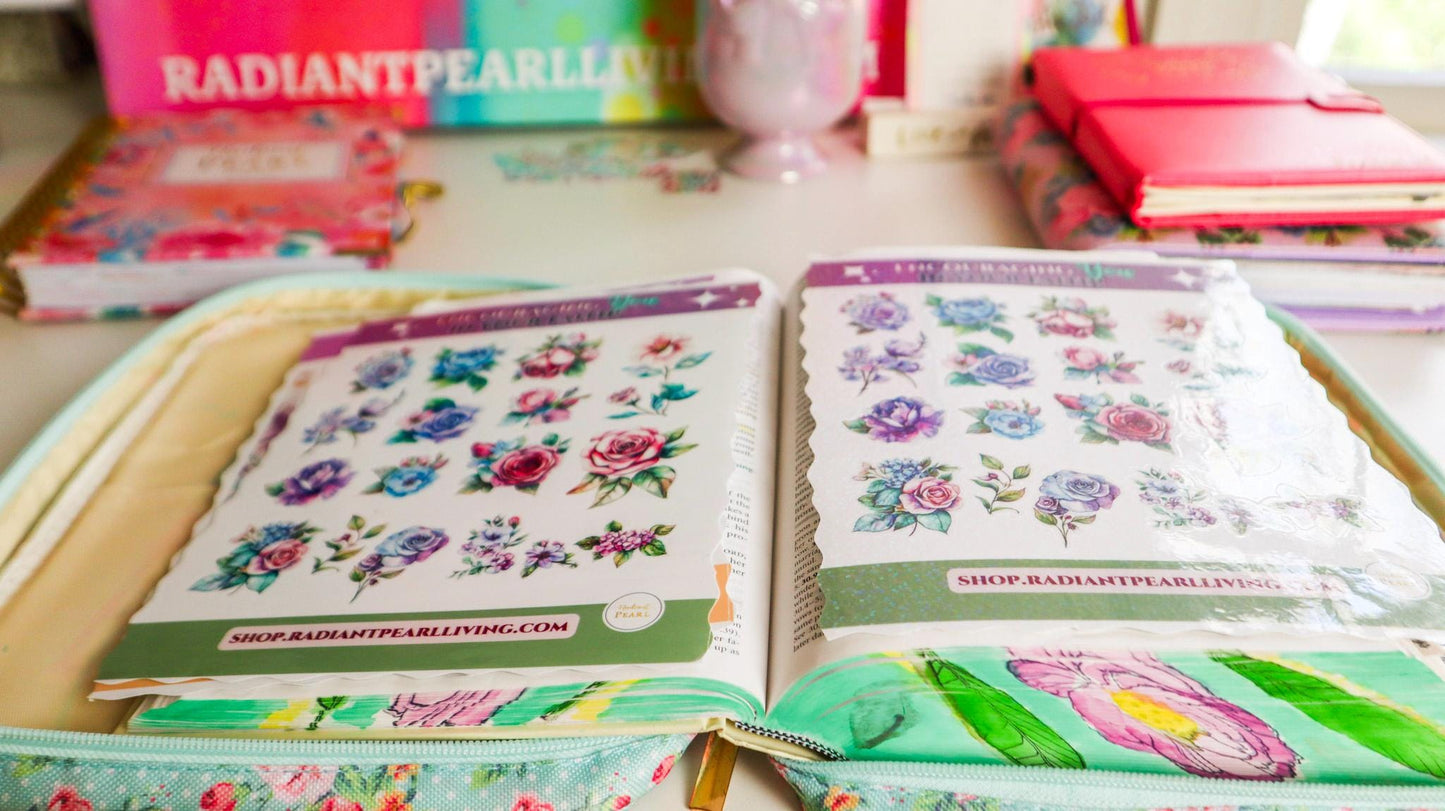 Bible Journaling Ladies Sticker Set | Bible Christian faith inspirational stickers for Bible journals, planners, diaries, Printable