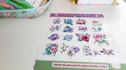 Bible Journaling Ladies Sticker Set  | Bible Christian faith inspirational stickers for Bible journals, planners, diaries, Printable