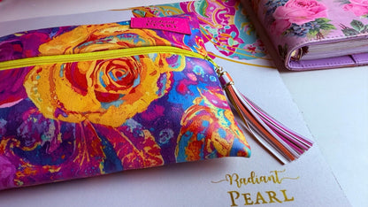 Paisley Roses PU Leather Travel Case