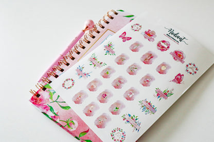 Blessed Florals Holographic Sticker Set
