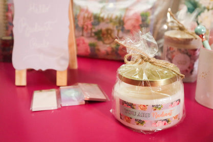 You Are Radiant Inspirational Gift Candle Apothecary Jar (Double Wick) Fragrant Candle and unscented Candle