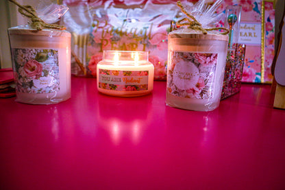 You Are Radiant Inspirational Gift Candle Apothecary Jar (Double Wick) Fragrant Candle and unscented Candle