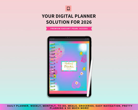 Radiant Pearl™ Digital Dream Life Planner (2026 Edition)