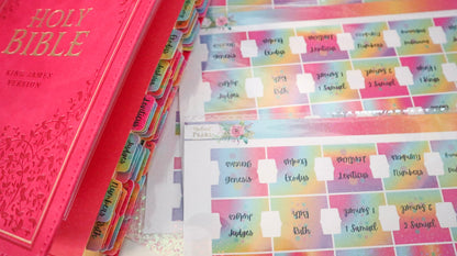 Colorful Glitter Bible Tabs