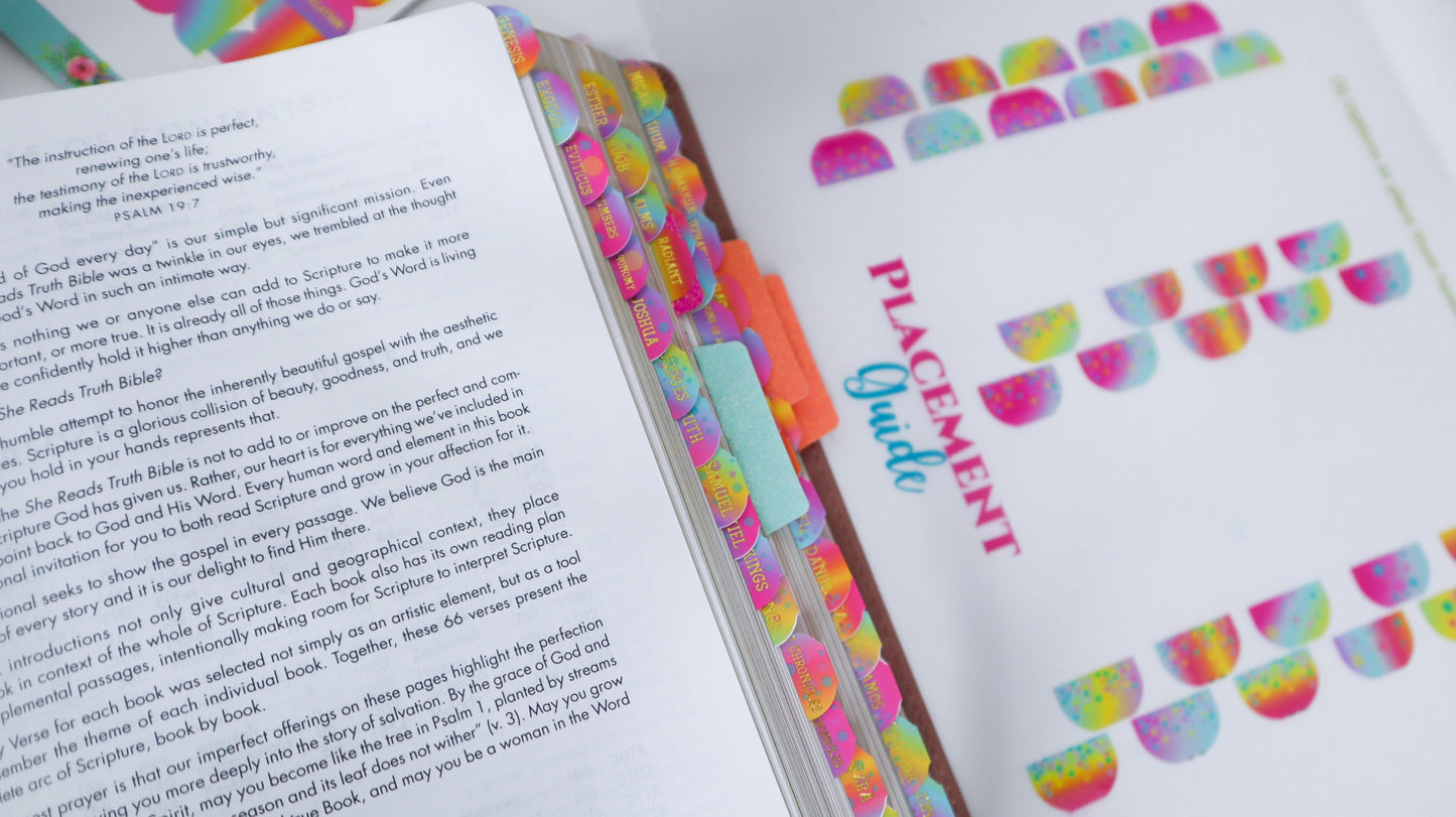 Radiant Colorful Bible Tabs