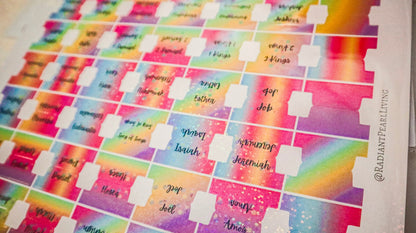 Colorful Glitter Bible Tabs