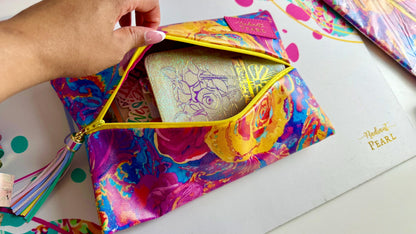 Paisley Roses PU Leather Travel Case