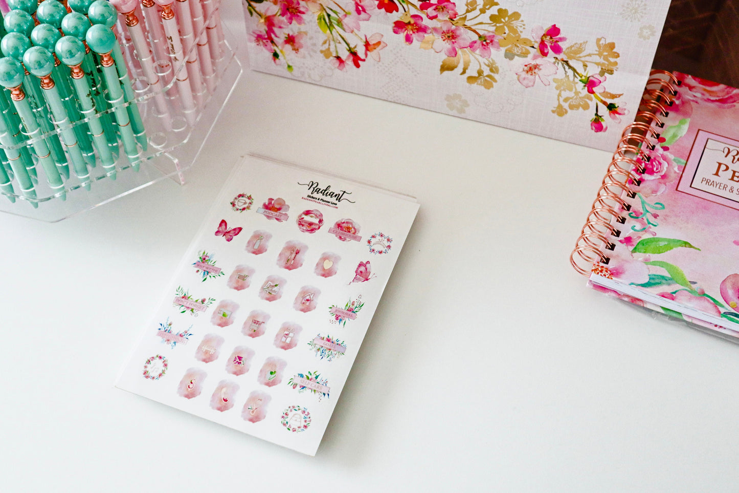 Blessed Florals Holographic Sticker Set