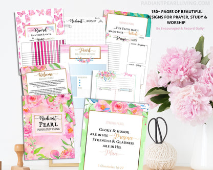 Printable Prayer Journal |  Bible Study | Faith planner | Bible Study Printable | Bible Journaling | Praise Journal | Printable Gift Journal