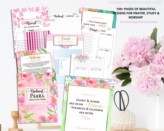 Printable Prayer Journal |  Bible Study | Faith planner | Bible Study Printable | Bible Journaling | Praise Journal | Printable Gift Journal