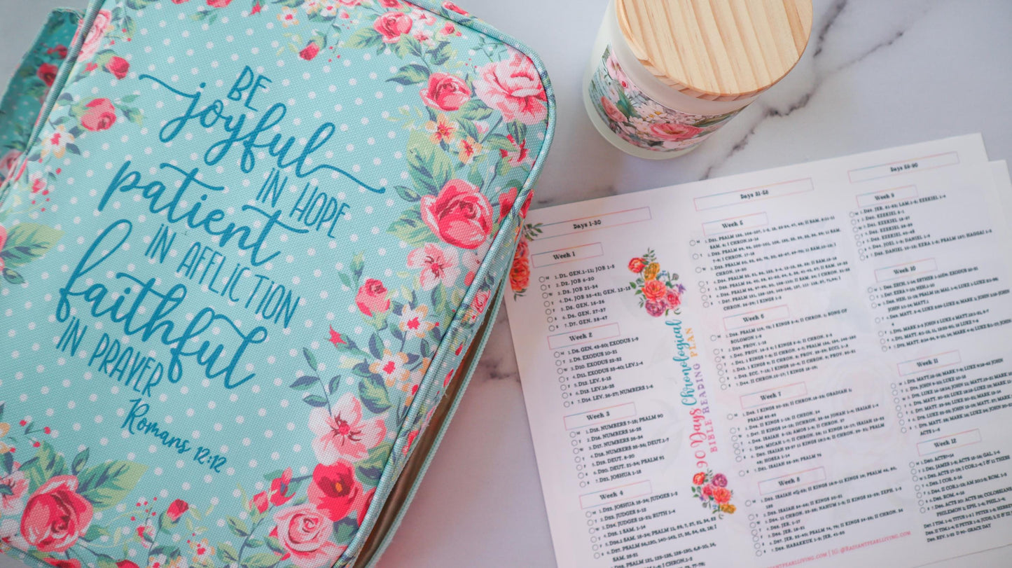 90 Day Chronological Bible Reading Plan Checklist for Bible | Printable Bible Plan