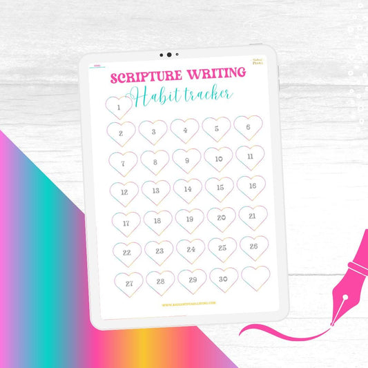 Scripture Writing Habit Tracker