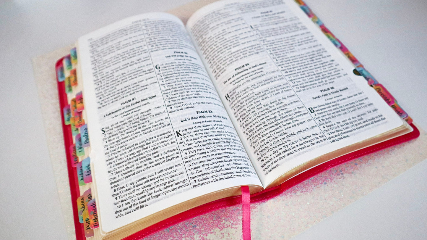 Colorful Glitter Bible Tabs