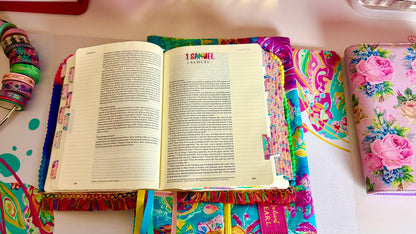 Books of the Bible Header Clear Vinyl Sticker Labels| Colorful Bible Personalized