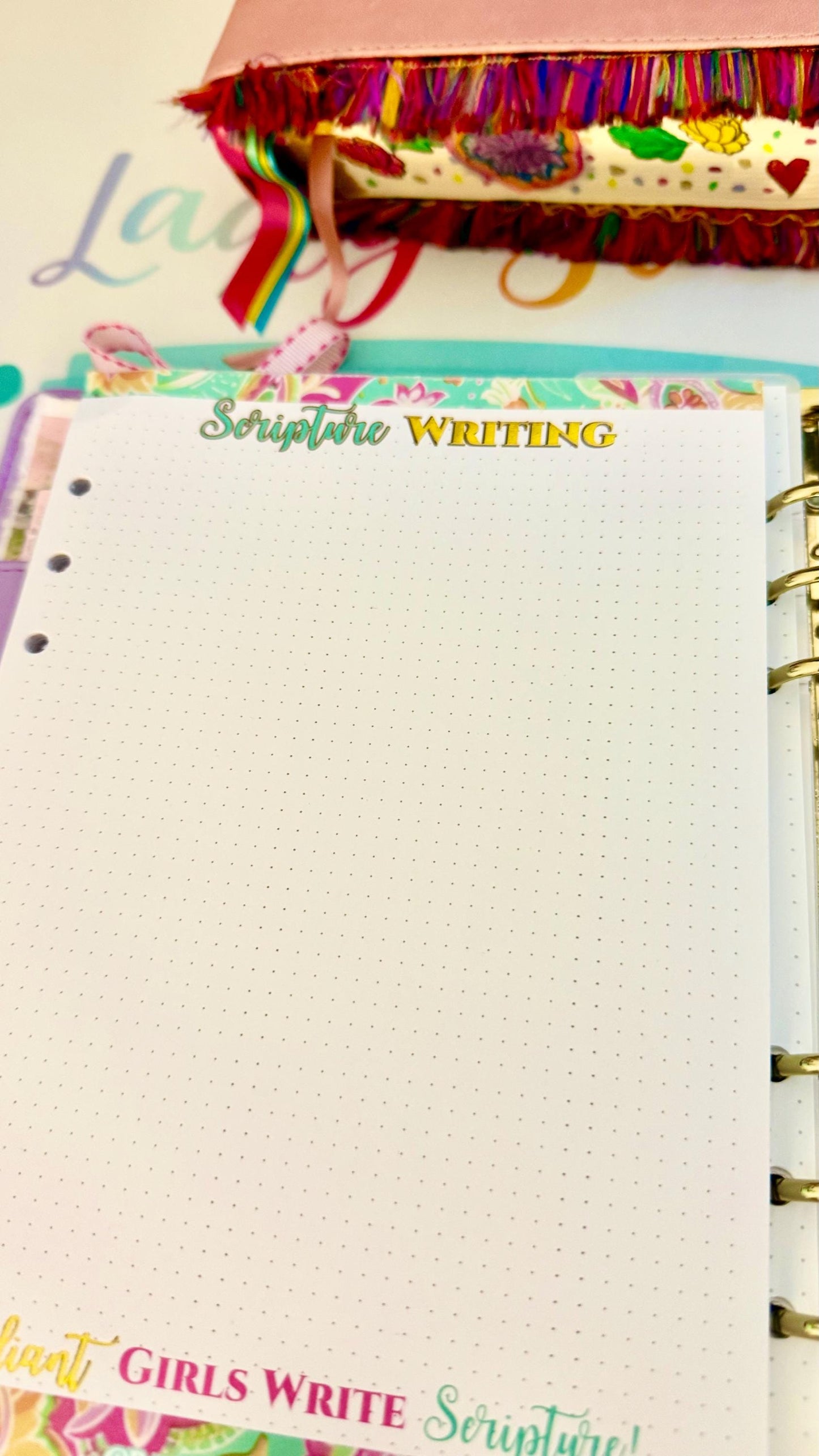 Radiant Scripture Writing Sheets: A5 Bible Study Notepad