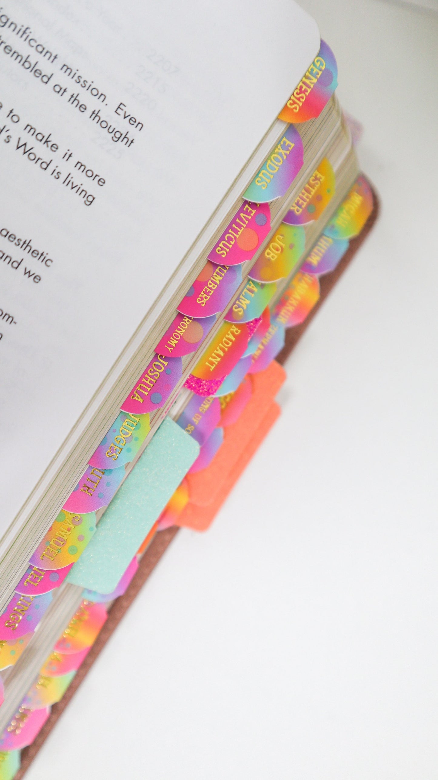Radiant Colorful Bible Tabs