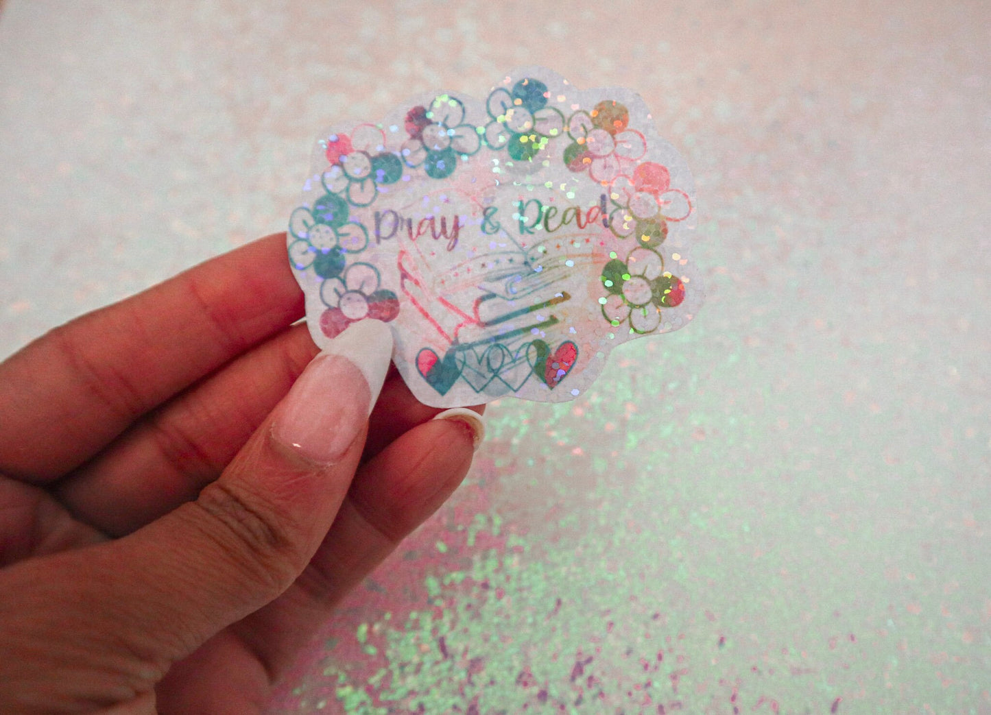 Pray and Read Sticker