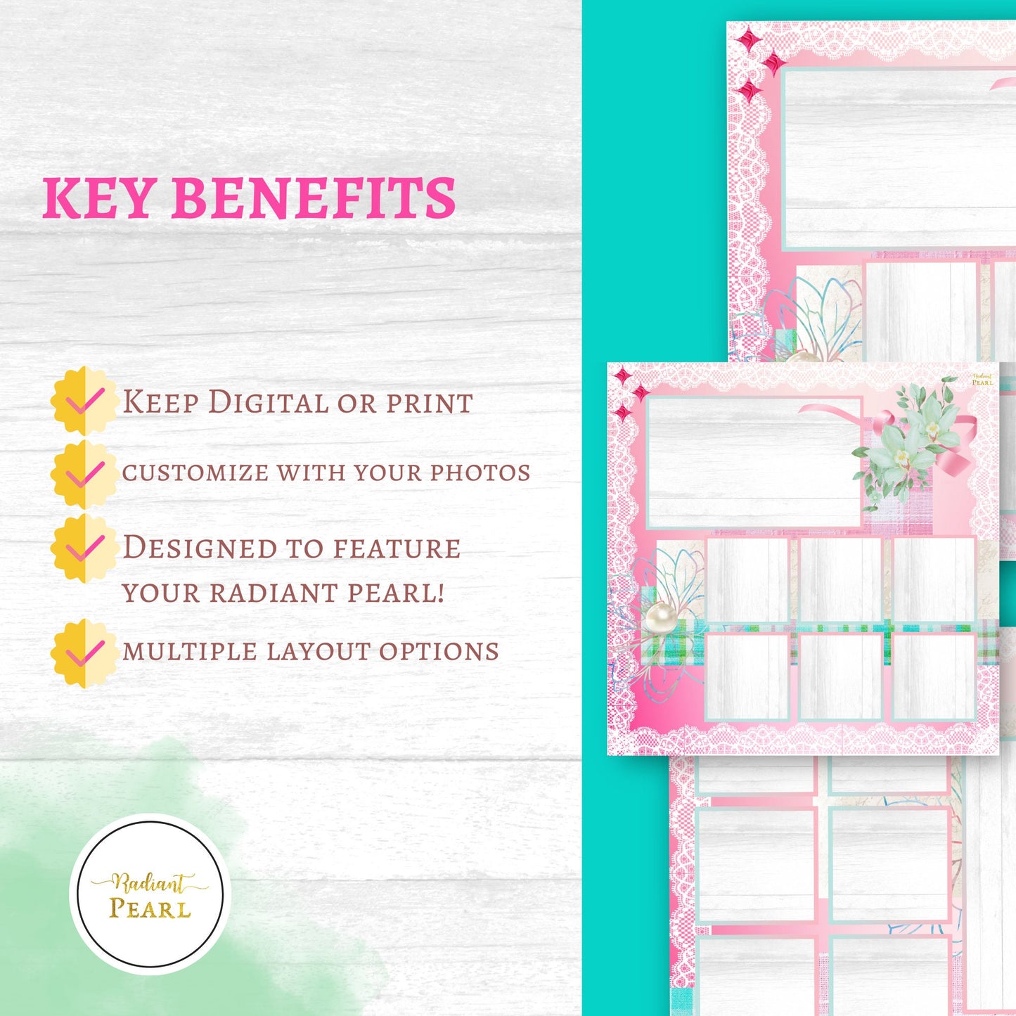 Scrapbook Templates for Babies, Digital Scrapbook Template, Scrapbook Pages, Scrapbook Layouts, Scrapbook Template, 12x12 Baby Scrapbook