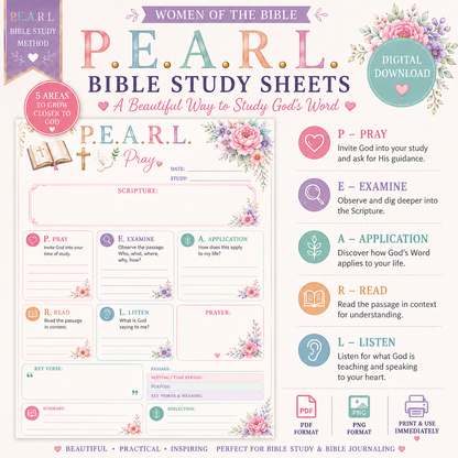Women of the Bible SOAP Bible Study Sheets Bundle