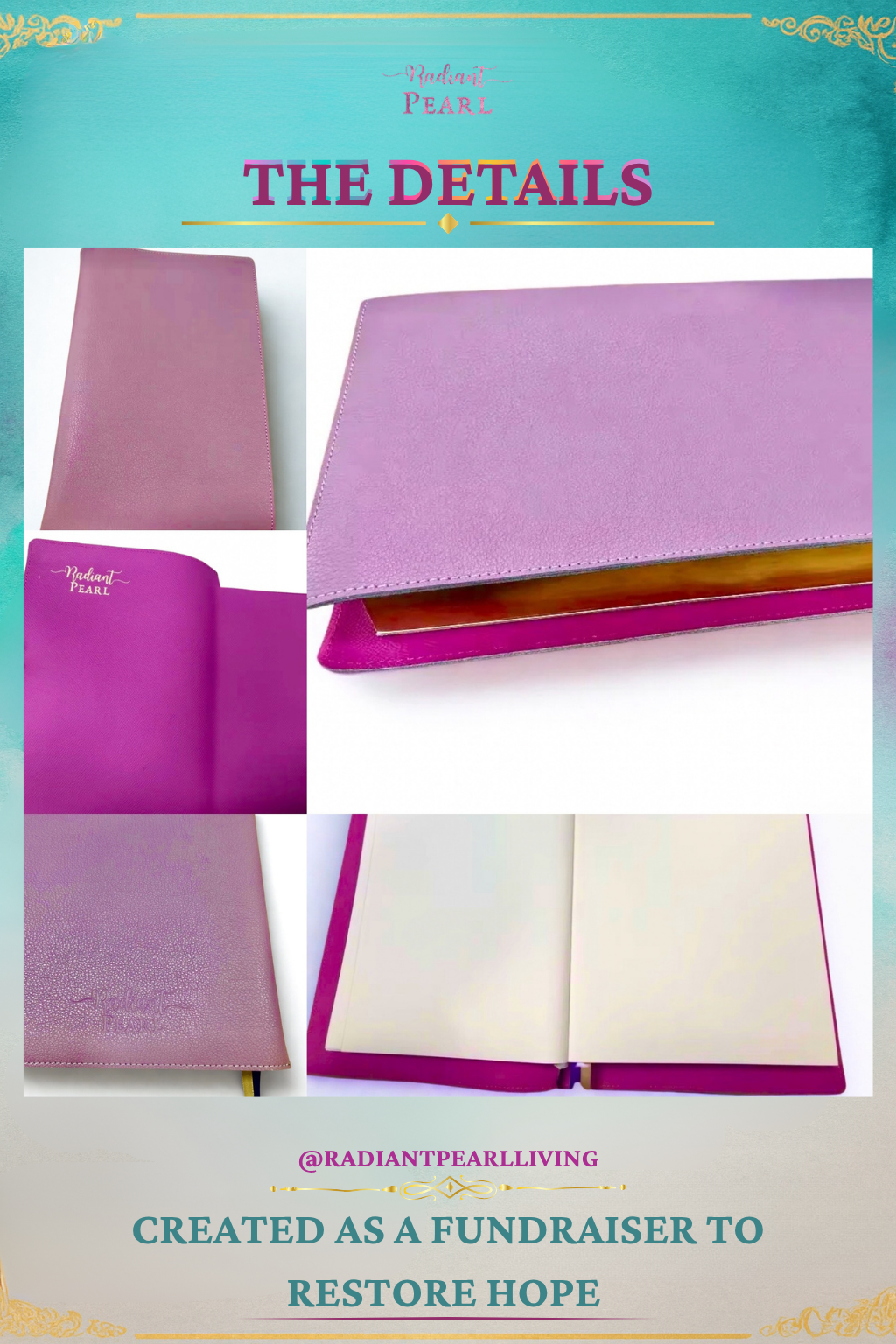 Radiant Pearl™ Genuine Leather Heirloom Journal