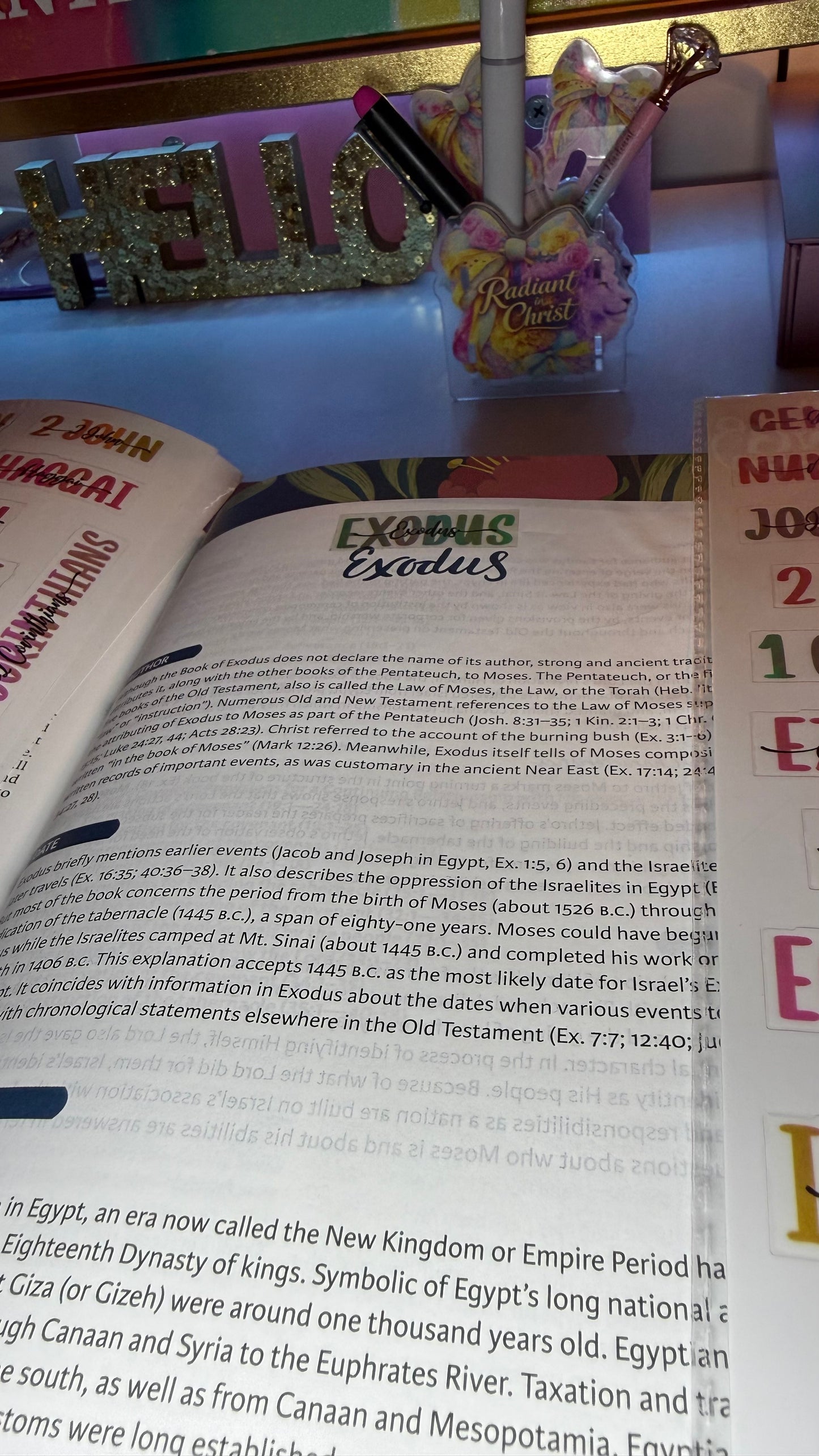 Aesthetic Books of the Bible Header Stickers