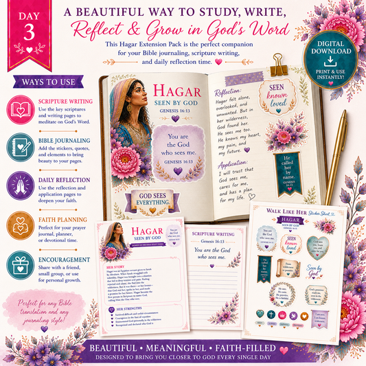 Day 3 – Hagar “Seen By God” | Women of the Bible Extension Pack