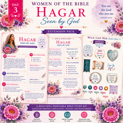 Day 3 – Hagar “Seen By God” | Women of the Bible Extension Pack