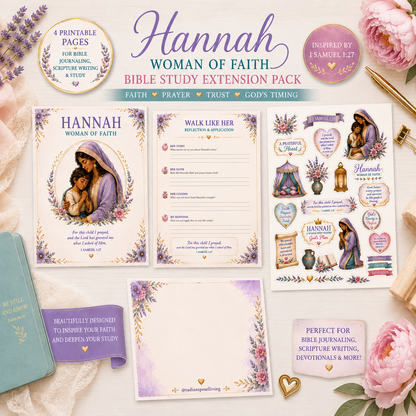 Hannah Extension Pack | Women of the Bible Bible Study & Journaling Printable
