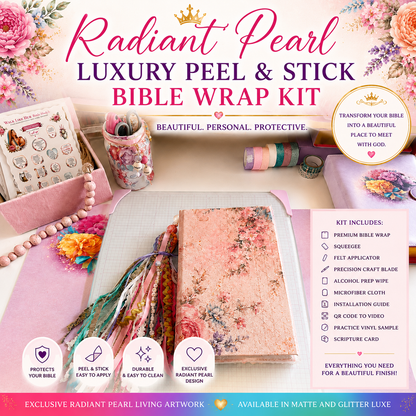 Radiant Pearl Luxury Peel & Stick Bible Wrap Kit