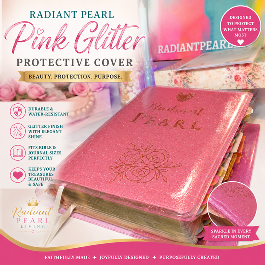 Radiant Pearl Pink Glitter Protective Cover