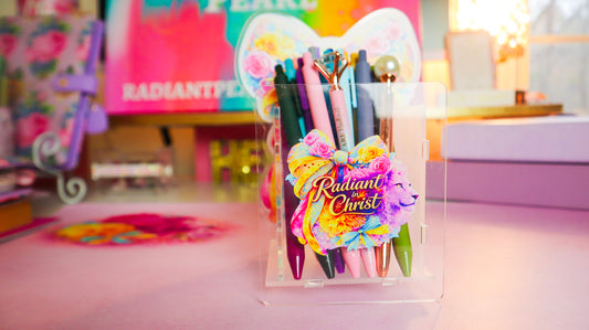 Radiant Pearl™ Bow Pen Holder