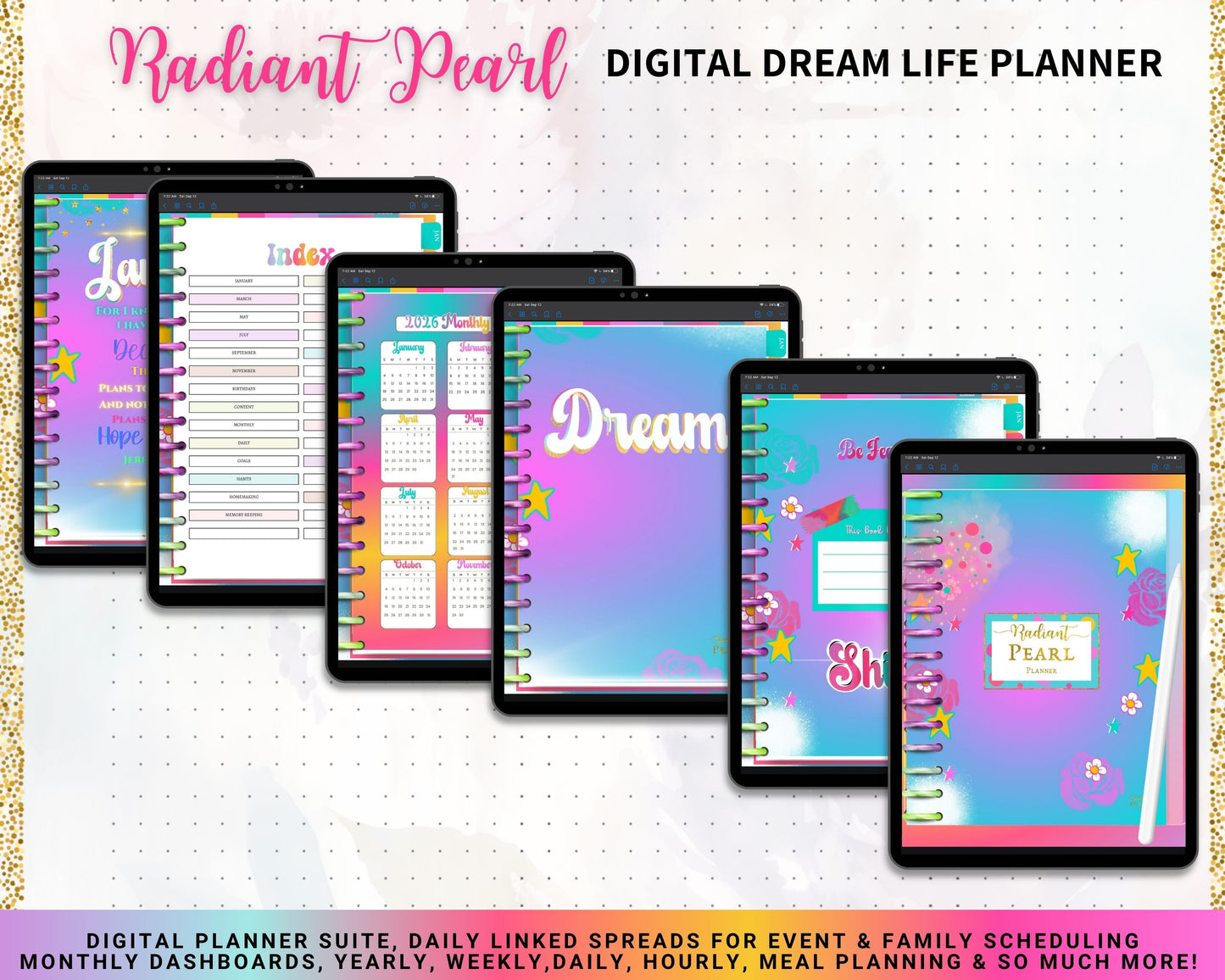 Radiant Pearl™ Digital Dream Life Planner (2026 Edition)