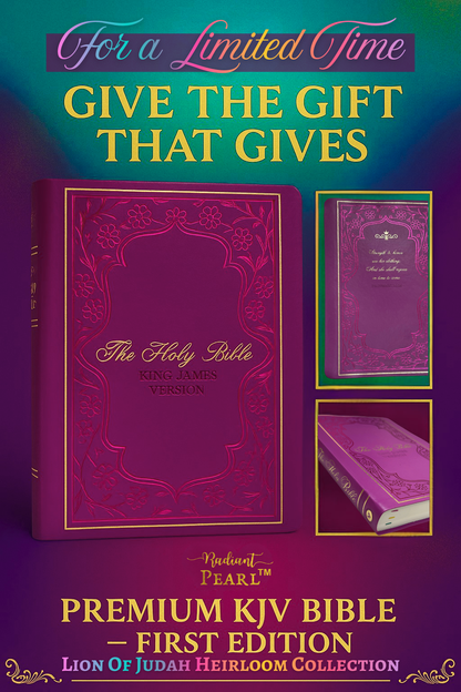 Radiant Pearl™ Premium KJV Bible - First Edition