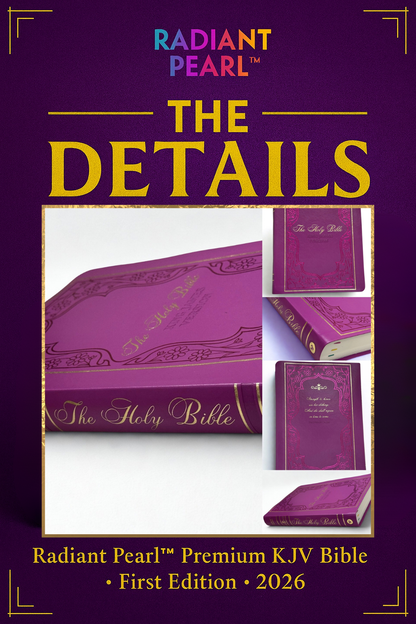 Radiant Pearl™ Premium KJV Bible - First Edition