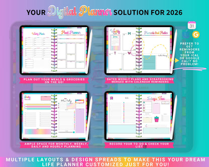 Radiant Pearl™ Digital Dream Life Planner (2026 Edition)