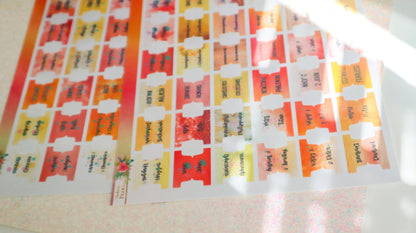 Yellow and Coral Bible Tabs