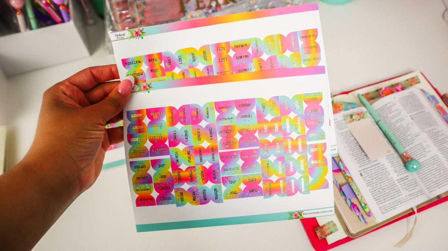 Radiant Colorful Bible Tabs