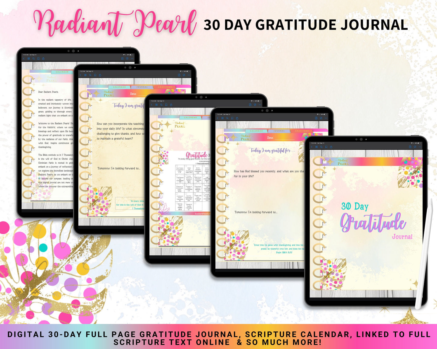 Digital Gratitude Journal For Your Faith
