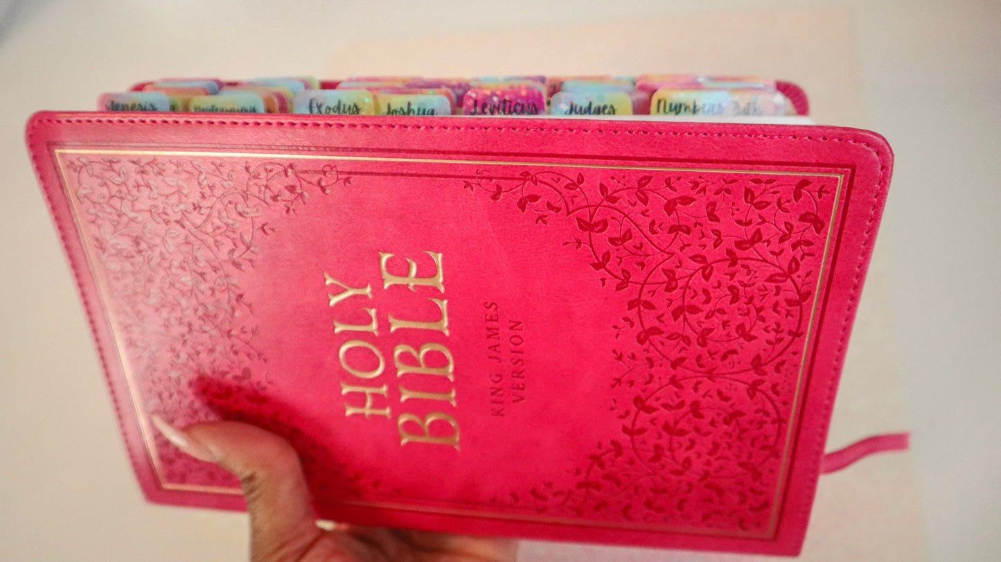 Colorful Glitter Bible Tabs