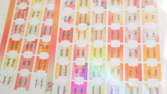 Yellow and Coral Bible Tabs