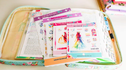 Bible Journaling Ladies Sticker Set  | Bible Christian faith inspirational stickers for Bible journals, planners, diaries, Printable