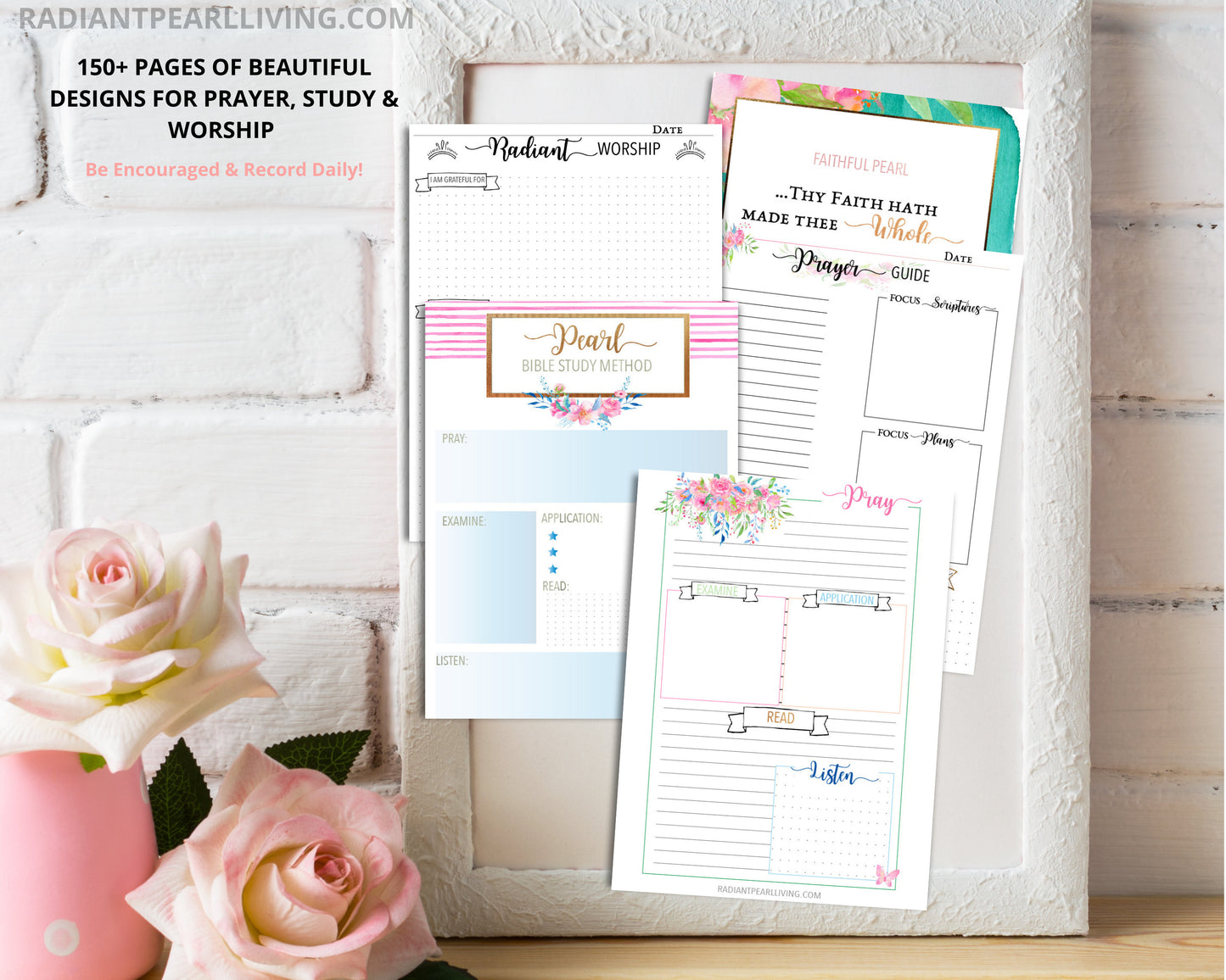 Printable Prayer Journal |  Bible Study | Faith planner | Bible Study Printable | Bible Journaling | Praise Journal | Printable Gift Journal