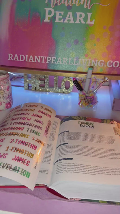 Aesthetic Books of the Bible Header Stickers